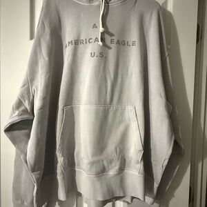 American Eagle Outfitters Light Gray Hoodie